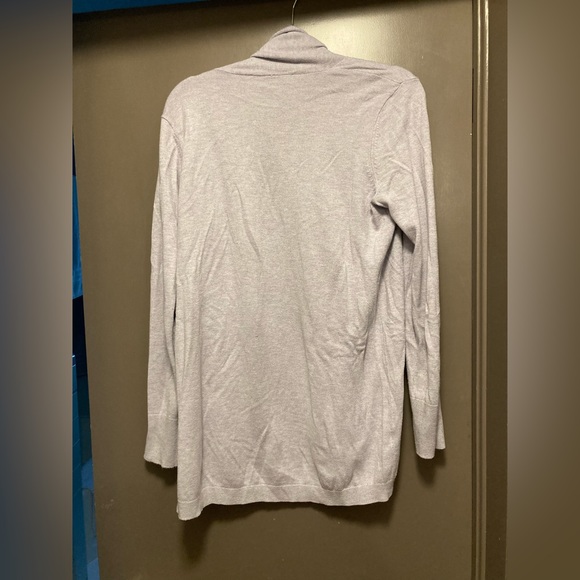 Pale purple shawl collar open sweater, Loft Medium, GUC - Picture 2 of 6